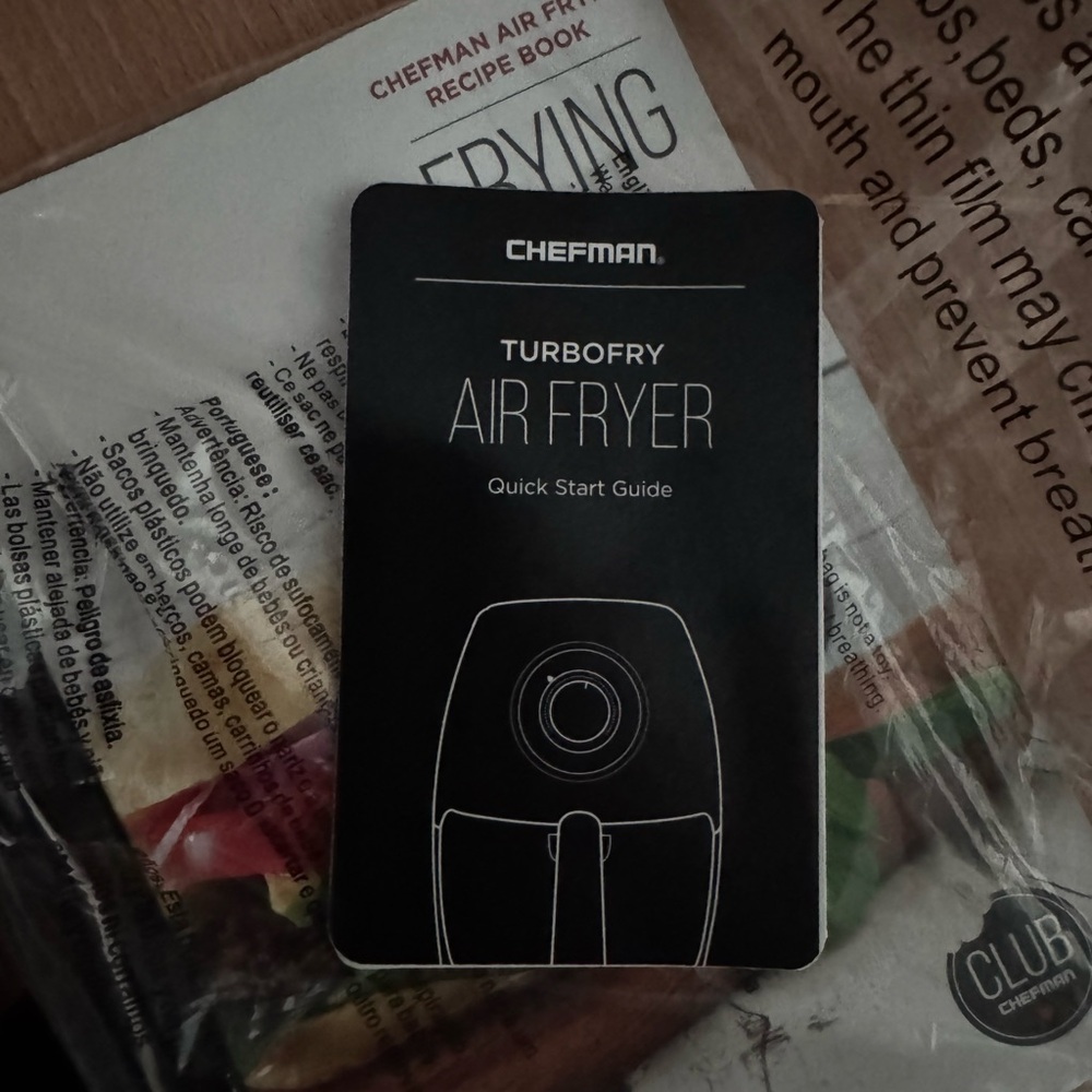 Chefman TurboFry Air Fryer Quick Start Guide